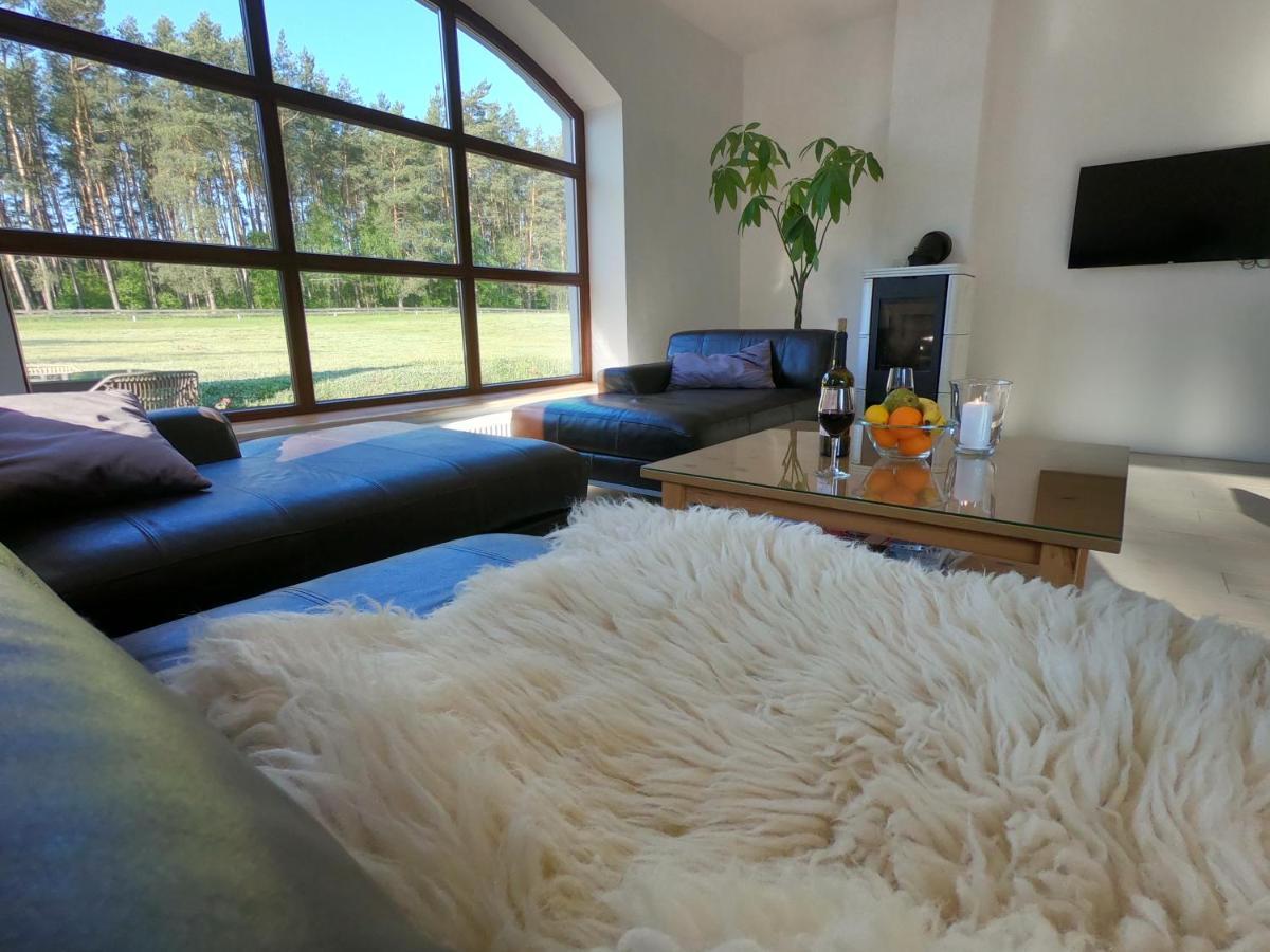 Villa Caloroczny Domek W Lesie Puszcza Zielonka à Kiszkowo Extérieur photo